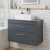 Delphi Horizon Gloss Grey 800mm 2-Drawer Wall Hung Countertop Vanity Unit | Thumbnail Image