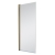 Delphi Inspire Brushed Brass Square Bath Screen 1400mm H x 800mm W - 6mm Glass