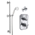 Delphi Kelston Thermostatic Dual Concealed Mixer Shower with Shower Kit - Chrome