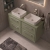 Delphi Lodge 1200mm 4-Drawer Wall Hung Countertop Vanity Unit | Thumbnail Image