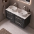 Delphi Lodge 1200mm 4-Drawer Wall Hung White Marble Countertop Vanity Unit | Thumbnail Image