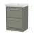 Delphi Lodge Fern Green 600mm 2-Drawer Floor Standing Vanity Unit (inc 0TH Classic Basin) | Thumbnail Image