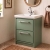 Delphi Lodge 600mm 2-Drawer Floor Standing Vanity Unit (inc Premium Fireclay Basin) | Thumbnail Image