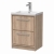 Delphi Lodge Bleached Oak 600mm 2-Drawer Floor Standing Vanity Unit (inc 1TH Modern Basin) | Thumbnail Image