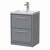 Delphi Lodge Coastal Grey 600mm 2-Drawer Floor Standing Vanity Unit (inc 1TH Modern Basin) | Thumbnail Image