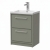 Delphi Lodge Fern Green 600mm 2-Drawer Floor Standing Vanity Unit (inc 1TH Modern Basin) | Thumbnail Image