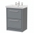 Delphi Lodge Coastal Grey 600mm 2-Drawer Floor Standing Vanity Unit (inc 3TH Classic Basin) | Thumbnail Image