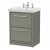 Delphi Lodge Fern Green 600mm 2-Drawer Floor Standing Vanity Unit (inc 3TH Classic Basin) | Thumbnail Image