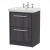 Delphi Lodge Graphite Grey 600mm 2-Drawer Floor Standing Vanity Unit (inc 3TH Classic Basin) | Thumbnail Image