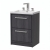 Delphi Lodge Graphite Grey 600mm 2-Drawer Floor Standing Vanity Unit (inc 3TH Modern Basin) | Thumbnail Image