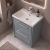 Delphi Lodge 600mm 2-Drawer Floor Standing Vanity Unit (inc Ceramic Basin) | Thumbnail Image