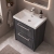 Delphi Lodge 600mm 2-Drawer Floor Standing Vanity Unit (inc Ceramic Basin) | Thumbnail Image