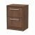 Delphi Lodge Antique Oak 600mm 2-Drawer Floor Standing Countertop Vanity Unit | Thumbnail Image