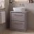 Delphi Lodge 600mm 2-Drawer Floor Standing White Marble Countertop Vanity Unit | Thumbnail Image