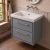 Delphi Lodge Coastal Grey 600mm 2-Drawer Wall Hung Vanity Unit (inc 0TH Classic Basin) | Thumbnail Image