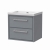 Delphi Lodge Coastal Grey 600mm 2-Drawer Wall Hung Vanity Unit (inc 0TH Modern Basin) | Thumbnail Image