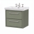 Delphi Lodge Fern Green 600mm 2-Drawer Wall Hung Vanity Unit (inc 3TH Classic Basin) | Thumbnail Image