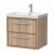 Delphi Lodge 600mm 2-Drawer Wall Hung Vanity Unit (inc Ceramic Basin) | Thumbnail Image