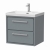 Delphi Lodge 600mm 2-Drawer Wall Hung Vanity Unit (inc Ceramic Basin) | Thumbnail Image