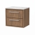 Delphi Lodge 600mm 2-Drawer Wall Hung White Marble Countertop Vanity Unit | Thumbnail Image