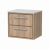 Delphi Lodge 600mm 2-Drawer Wall Hung White Marble Countertop Vanity Unit | Thumbnail Image