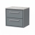 Delphi Lodge 600mm 2-Drawer Wall Hung White Marble Countertop Vanity Unit | Thumbnail Image