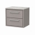 Delphi Lodge 600mm 2-Drawer Wall Hung White Marble Countertop Vanity Unit | Thumbnail Image