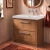 Delphi Lodge Antique Oak 800mm 2-Drawer Floor Standing Vanity Unit (inc 0TH Classic Basin) | Thumbnail Image