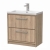 Delphi Lodge Antique Oak 800mm 2-Drawer Floor Standing Vanity Unit (inc 1TH Modern Basin) | Thumbnail Image