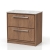 Delphi Lodge 800mm 2-Drawer Floor Standing White Marble Countertop Vanity Unit | Thumbnail Image