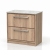 Delphi Lodge 800mm 2-Drawer Floor Standing White Marble Countertop Vanity Unit | Thumbnail Image