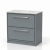 Delphi Lodge 800mm 2-Drawer Floor Standing White Marble Countertop Vanity Unit | Thumbnail Image