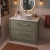 Delphi Lodge 800mm 2-Drawer Floor Standing White Marble Countertop Vanity Unit | Thumbnail Image