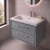 Delphi Lodge 800mm 2-Drawer Wall Hung Vanity Unit (inc Fireclay Basin) | Thumbnail Image