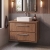 Delphi Lodge 800mm 2-Drawer Wall Hung Countertop Vanity Unit | Thumbnail Image