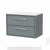 Delphi Lodge 800mm 2-Drawer Wall Hung White Marble Countertop Vanity Unit | Thumbnail Image