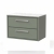 Delphi Lodge 800mm 2-Drawer Wall Hung White Marble Countertop Vanity Unit | Thumbnail Image