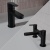 Delphi Loop Matt Black Basin Mixer and Bath Filler Tap Set (inc Press Top Waste) | Thumbnail Image