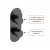 Delphi Loop Black Dual Concealed Shower Set with Fixed Head | Thumbnail Image