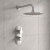 Delphi Loop Chrome Dual Concealed Shower Set with Fixed Head | Thumbnail Image