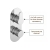 Delphi Loop Chrome Dual Concealed Shower Set with Fixed Head | Thumbnail Image