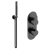 Delphi Loop Black Dual Concealed Shower Set with Handset and Bracket | Thumbnail Image