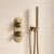 Delphi Loop Brushed Brass Dual Concealed Shower Set with Handset and Bracket | Thumbnail Image