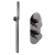 Delphi Loop Brushed Pewter Dual Concealed Shower Set with Handset and Bracket | Thumbnail Image
