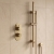 Delphi Loop Brushed Brass Dual Concealed Shower Set with Slide Rail Kit | Thumbnail Image