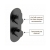 Delphi Loop Black Dual Concealed Shower Set with Fixed Head and Handset | Thumbnail Image