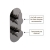 Delphi Loop Brushed Pewter Dual Concealed Shower Set with Fixed Head and Handset | Thumbnail Image