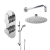 Delphi Loop Chrome Dual Concealed Shower Set with Fixed Head and Slide Rail Kit | Thumbnail Image
