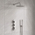 Delphi Loop Chrome Triple Concealed Shower Set with Fixed Head and Handset | Thumbnail Image