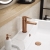 Delphi Loop Brushed Bronze Mono Basin Mixer Tap (inc Press Top Waste) | Thumbnail Image